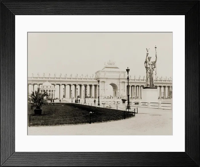 Framed Print : STATUE OF THE REPUBLIC and Triumphal Arch, at the WORLD'S COLUMBIAN EXPOSITION, Chicago, 1893 Framed Print : STATUE OF THE REPUBLIC and Triumphal Arch, at the WORLD'S COLUMBIAN EXPOSITION, Chicago, 1893
