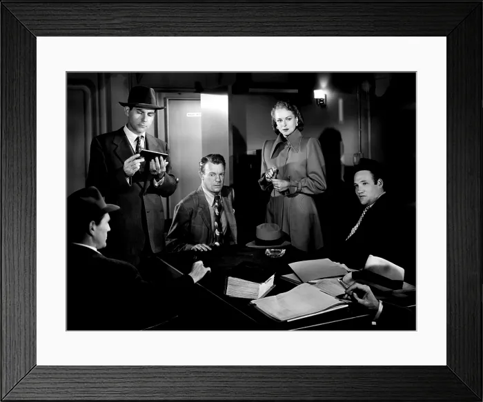 Framed Print : T-MEN, Charles McGraw, William Malten, Dennis O'Keffe, Jane Randolph, Jack Overman, 1947 Framed Print : T-MEN, Charles McGraw, William Malten, Dennis O'Keffe, Jane Randolph, Jack Overman, 1947