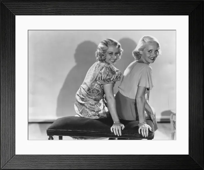 Framed Print : THREE ON A MATCH, from left: Joan Blondell, Bette Davis, 1932