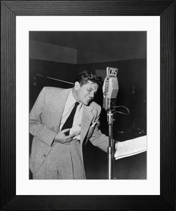 Framed Print : John Garfield, at CBS radio microphone, performing in the suspense play, Death Sentence'. 1949. It was aired on the long running series, SUSPENSE. - (BSLOC_2014_17_86) Framed Print : John Garfield, at CBS radio microphone, performing in the suspense play, Death Sentence'. 1949. It was aired on the long running series, SUSPENSE. - (BSLOC_2014_17_86)