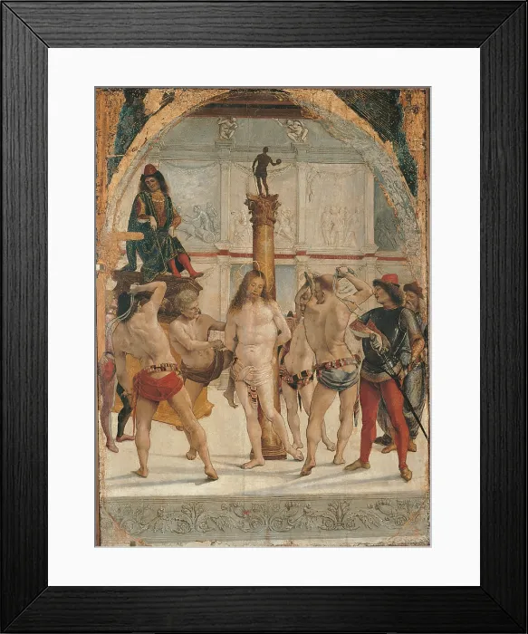 Framed Print : The Flagellation, by Luca Signorelli, 1480, 15th Century, tempera on panel, cm 84 x 60 - Italy, Lombardy, Milan, Brera art gallery. All Framed Print : The Flagellation, by Luca Signorelli, 1480, 15th Century, tempera on panel, cm 84 x 60 - Italy, Lombardy, Milan, Brera art gallery. All