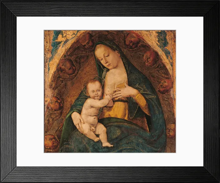 Framed Print : The Nursing Madonna, by Luca Signorelli, 15th Century, tempera on panel, cm 84 x 60 - Italy, Lombardy, Milan, Brera art gallery Framed Print : The Nursing Madonna, by Luca Signorelli, 15th Century, tempera on panel, cm 84 x 60 - Italy, Lombardy, Milan, Brera art gallery