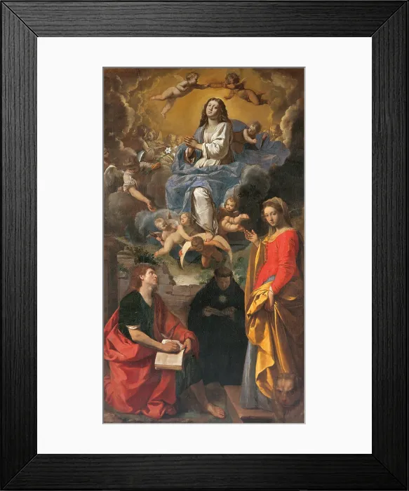 Framed Print : Immaculate Conception and Sts Framed Print : Immaculate Conception and Sts