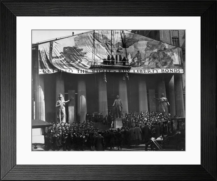Framed Print : Third Liberty Loan Campaign during World War I. Noted artist N.C