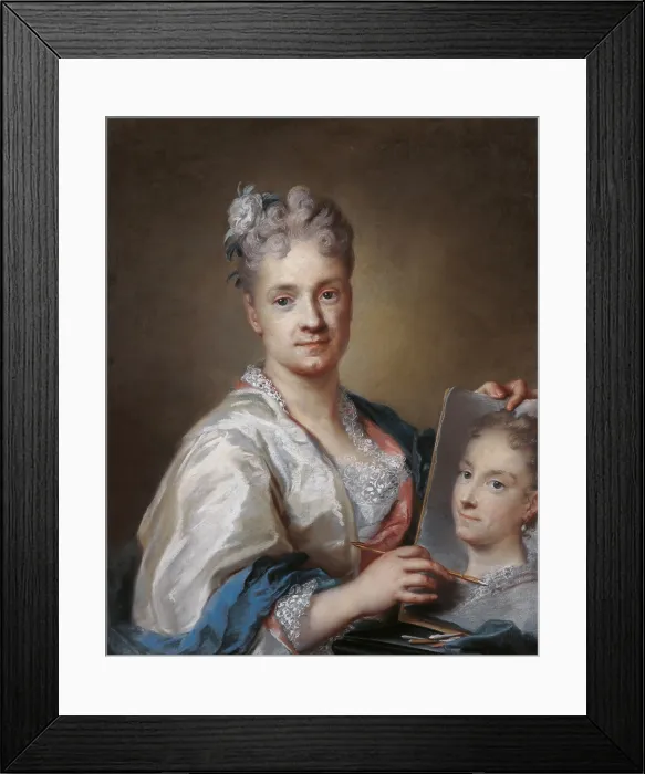 Framed Print : Self portrait, by Rosalba Carriera, 1715 about, 18th Century, pastel, - Italy, Tuscany, Florence, Uffizi Gallery. All Framed Print : Self portrait, by Rosalba Carriera, 1715 about, 18th Century, pastel, - Italy, Tuscany, Florence, Uffizi Gallery. All