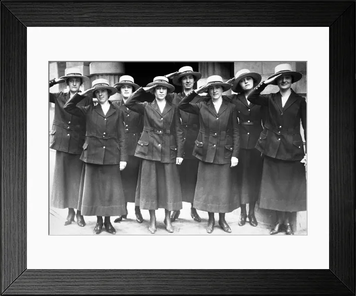 Framed Print : San Francisco Yeomanettes attached to the Naval Reserve, Twelfth District