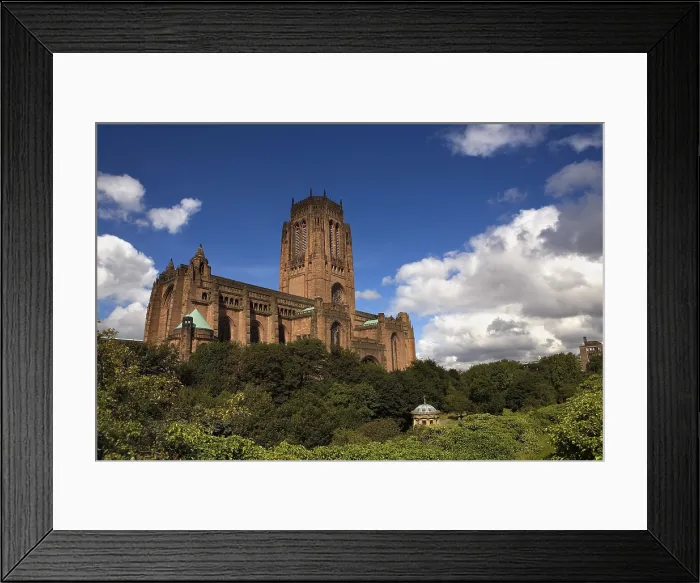 Framed Print : UNITED KINGDOM. ENGLAND. Liverpool. Anglican cathedral, built in 1978. Neo-Gothic. Architecture. - Lucas Vallecillos / Iberfoto / Everett Collection (372560)**US SALES ONLY**