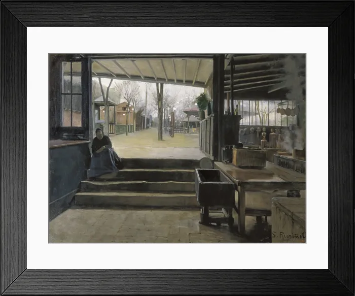 Framed Print : RUSInOL i PRATS, Santiago (1861-1931). Laboratory of La Galette. ca. 1890-1891. Modernism. Oil on canvas. SPAIN. Barcelona. National Art Museum of Catalonia. - J Framed Print : RUSInOL i PRATS, Santiago (1861-1931). Laboratory of La Galette. ca. 1890-1891. Modernism. Oil on canvas. SPAIN. Barcelona. National Art Museum of Catalonia. - J