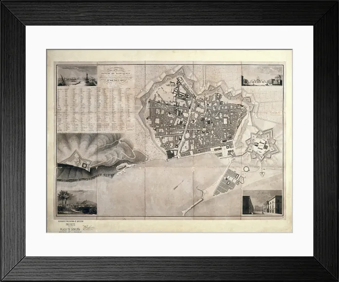 Framed Print : Barcelona (19th c.). Geometrical map, by Jose Mas y Vila. SPAIN. Barcelona. Historical Archive of Barcelona. - Iberfoto / Everett Collection (178269)**US SALES ONLY** Framed Print : Barcelona (19th c.). Geometrical map, by Jose Mas y Vila. SPAIN. Barcelona. Historical Archive of Barcelona. - Iberfoto / Everett Collection (178269)**US SALES ONLY**