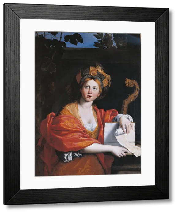 Framed Print : The Cumaean Sibyl, by Domenico Zampieri known as il Domenichino, 1616 - 1617, 17th Century, oil on canvas, cm 123 x 89 - Italy, Lazio, Rome, Borghese Gallery. All Framed Print : The Cumaean Sibyl, by Domenico Zampieri known as il Domenichino, 1616 - 1617, 17th Century, oil on canvas, cm 123 x 89 - Italy, Lazio, Rome, Borghese Gallery. All