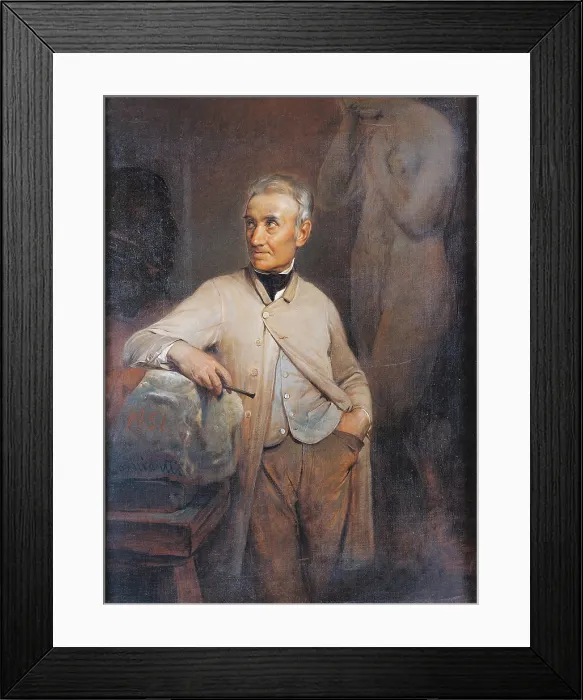 Framed Print : Portrait of Rinaldo Rinaldi, by Cherubino Cornienti, 1851, 19th Century, oil on canvas, cm 135, 5 x 98, 5 - Italy, Lazio, Rome, National Academy of San Luca. All Framed Print : Portrait of Rinaldo Rinaldi, by Cherubino Cornienti, 1851, 19th Century, oil on canvas, cm 135, 5 x 98, 5 - Italy, Lazio, Rome, National Academy of San Luca. All