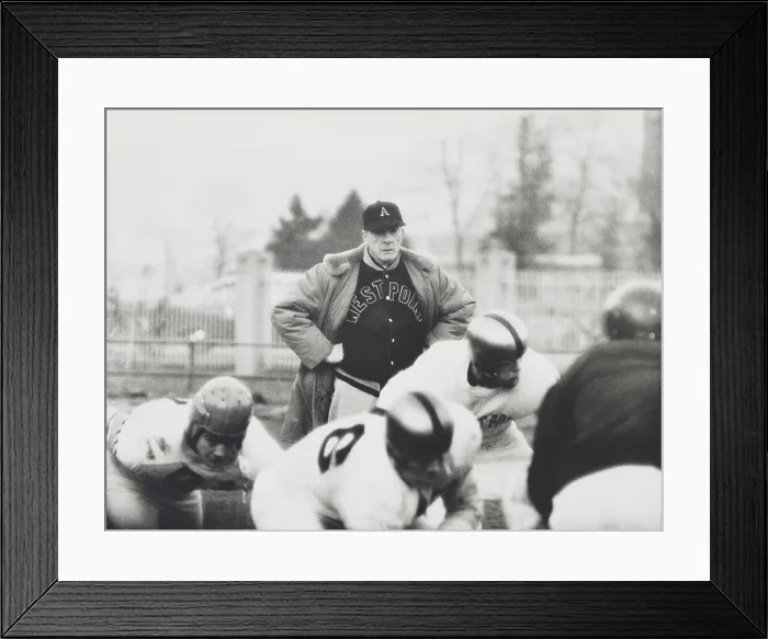 Framed Print : Football coach Earl Red Blaik, oversees his players as they practice. Nov. 28, 1956. - (BSLOC_2015_1_111) Framed Print : Football coach Earl Red Blaik, oversees his players as they practice. Nov. 28, 1956. - (BSLOC_2015_1_111)