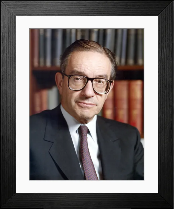 Framed Print : Alan Greenspan was Chairman of the Federal Reserve of the U.S. from 1987 to 2006 Framed Print : Alan Greenspan was Chairman of the Federal Reserve of the U.S. from 1987 to 2006