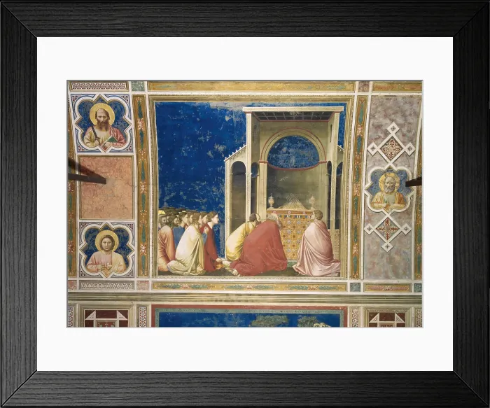 Framed Print : Scenes from the Life of the Virgin Prayer for the Blossoming of the Branches, by Giotto, 1304 - 1306, 14th Century, fresco, - Italy, Veneto, Padua, Scrovegni Chapel. All Framed Print : Scenes from the Life of the Virgin Prayer for the Blossoming of the Branches, by Giotto, 1304 - 1306, 14th Century, fresco, - Italy, Veneto, Padua, Scrovegni Chapel. All