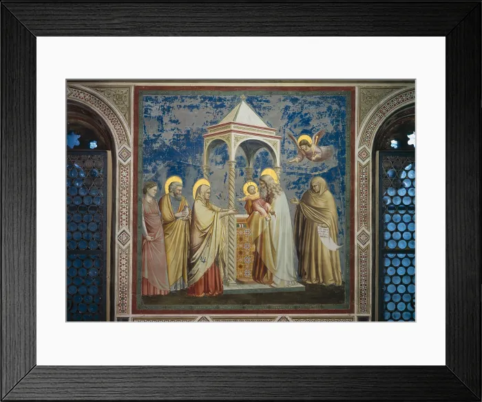 Framed Print : Scenes from the Life of Christ Presentation of Christ at the Temple, by Giotto, 1304 - 1306, 14th Century, fresco, cm 200 x 185 - Italy, Veneto, Padua, Scrovegni Chapel. All Framed Print : Scenes from the Life of Christ Presentation of Christ at the Temple, by Giotto, 1304 - 1306, 14th Century, fresco, cm 200 x 185 - Italy, Veneto, Padua, Scrovegni Chapel. All