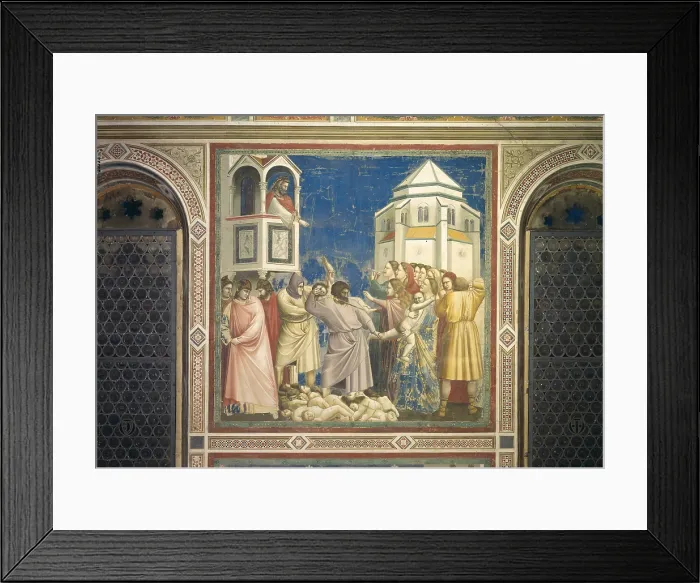 Framed Print : Scenes from the Life of Christ Massacre of the Innocents, by Giotto, 1304 - 1306, 14th Century, fresco, cm 200 x 185 - Italy, Veneto, Padua, Scrovegni Chapel. All Framed Print : Scenes from the Life of Christ Massacre of the Innocents, by Giotto, 1304 - 1306, 14th Century, fresco, cm 200 x 185 - Italy, Veneto, Padua, Scrovegni Chapel. All