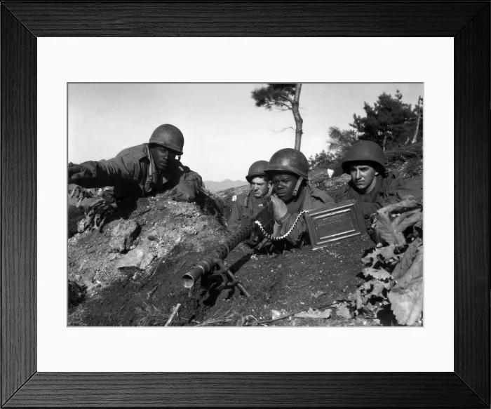 Framed Print : Fighting north of the Chongchon River during the U.S. advance above the 38th parallel Framed Print : Fighting north of the Chongchon River during the U.S. advance above the 38th parallel