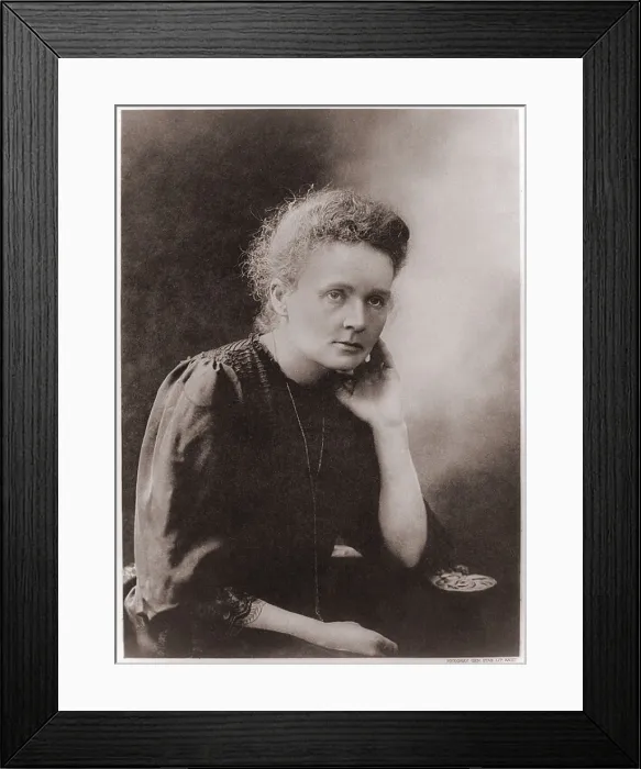 Framed Print : Marie Curie (1867-1934), Polish-French physicist who won two Nobel Prizes, in 1903 for Physics and 1911 for Chemistry. Ca. 1900 Framed Print : Marie Curie (1867-1934), Polish-French physicist who won two Nobel Prizes, in 1903 for Physics and 1911 for Chemistry. Ca. 1900
