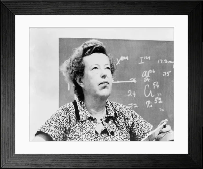 Framed Print : Maria Goeppert-Mayer (1906-1972) shared the 1963 Nobel Prize for Physics with J. Hans D Framed Print : Maria Goeppert-Mayer (1906-1972) shared the 1963 Nobel Prize for Physics with J. Hans D