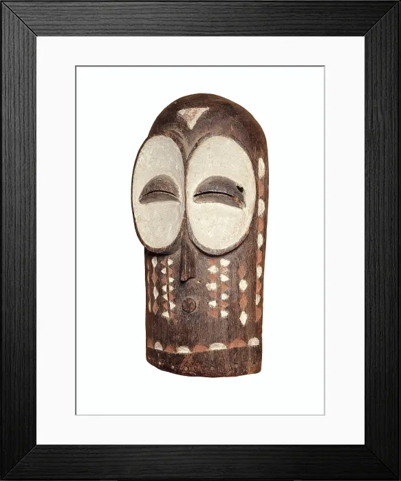 Framed Print : Mask. Bembe Art (Democratic Republic of the Congo and western Tanzania). African art. Sculpture on wood. BELGIUM. Tervuren Framed Print : Mask. Bembe Art (Democratic Republic of the Congo and western Tanzania). African art. Sculpture on wood. BELGIUM. Tervuren