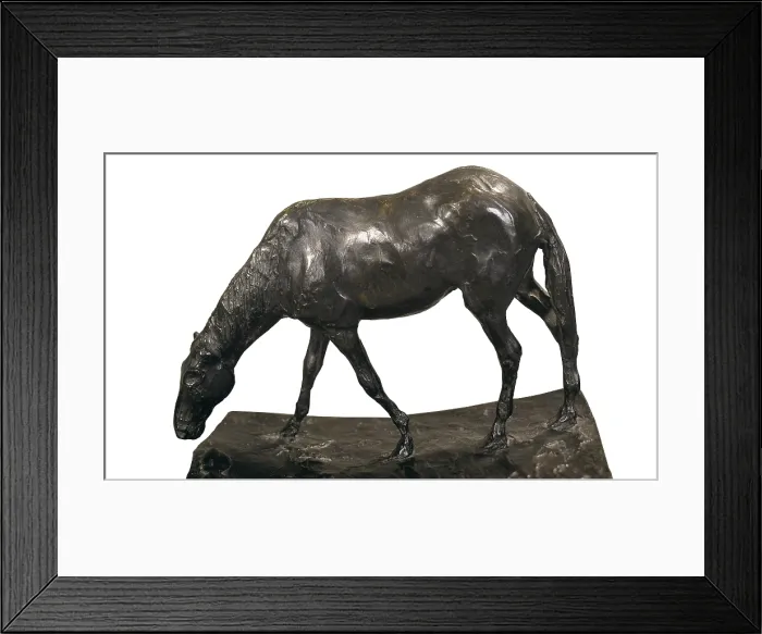 Framed Print : DEGAS, Edgar (1834-1917). Horse at Trough. 1866-1868. Impressionism. Sculpture on bronze. Private Collection. - Iberfoto / Everett Collection (173382)**US SALES ONLY** Framed Print : DEGAS, Edgar (1834-1917). Horse at Trough. 1866-1868. Impressionism. Sculpture on bronze. Private Collection. - Iberfoto / Everett Collection (173382)**US SALES ONLY**