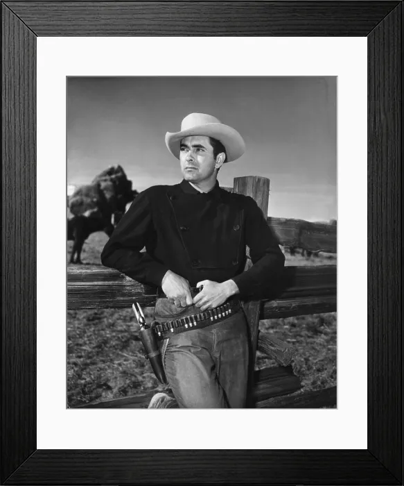 Framed Print : RAWHIDE, Tyrone Power, 1951, TM & Copyright 20th Century Fox Film Corp. / courtesy Everett Collection