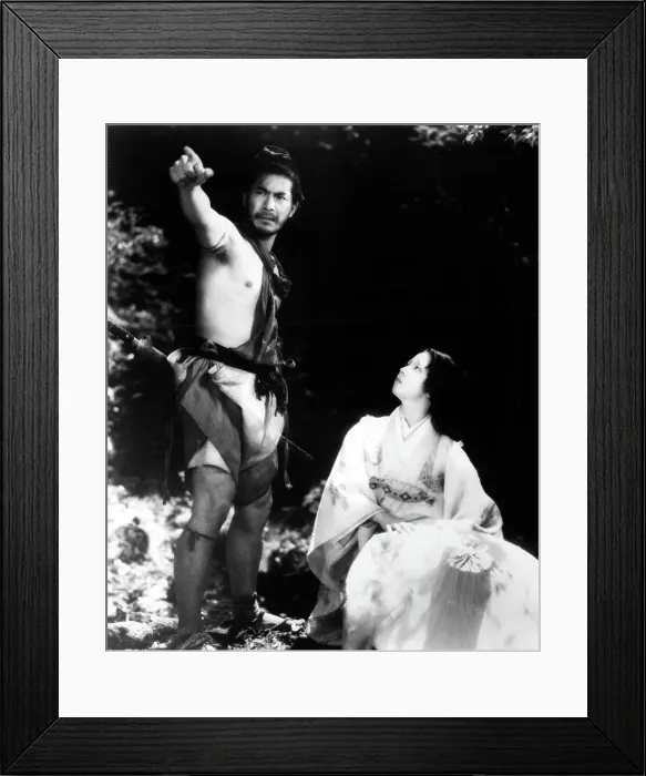 Framed Print : RASHOMON, Toshiro Mifune, Machiko Kyo, 1950 Framed Print : RASHOMON, Toshiro Mifune, Machiko Kyo, 1950