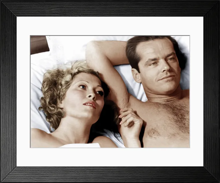 Framed Print : CHINATOWN, from left, Faye Dunaway, Jack Nicholson, 1974