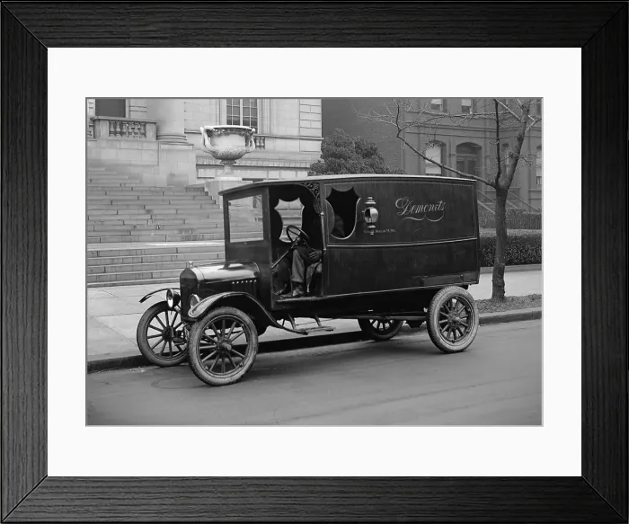 Framed Print : Ford Motel T truck making deliveries in Washington, D.C. 1923