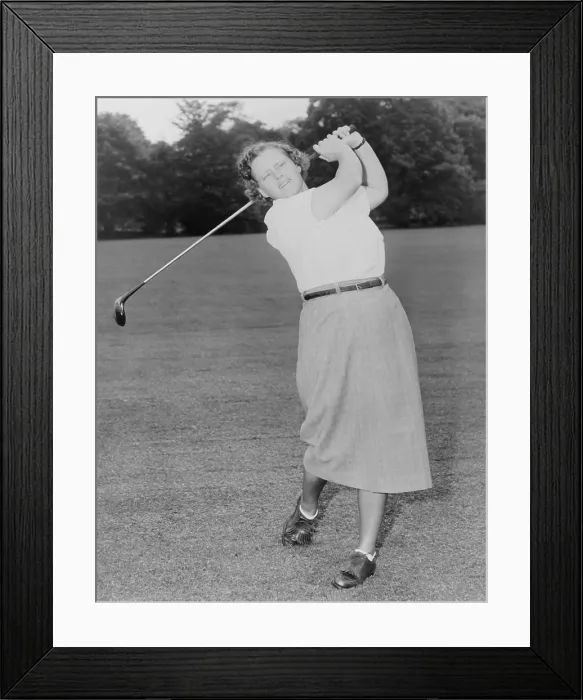 Framed Print : Patty Berg playing golf in 1951. She was a founding member and player on the LPGA Tour. She won 15 major titles from 1940 to 1962. - (BSLOC_2015_1_120) Framed Print : Patty Berg playing golf in 1951. She was a founding member and player on the LPGA Tour. She won 15 major titles from 1940 to 1962. - (BSLOC_2015_1_120)