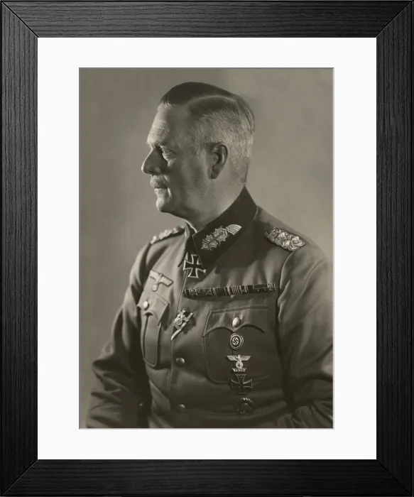 Framed Print : Nazi General Wilhelm Keitel, Commander-in-Chief of the Armed Forces, Oct. 30, 1939. Photo by Heinrich Hoffman. (BSLOC_2013-12_131)