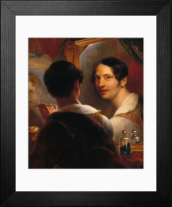 Framed Print : Self portrait, by Ferdinando Cavalleri, 1829, 19th Century, oil on canvas, cm 72 x 64, 5 - Italy, Tuscany, Florence, Uffizi Gallery. All Framed Print : Self portrait, by Ferdinando Cavalleri, 1829, 19th Century, oil on canvas, cm 72 x 64, 5 - Italy, Tuscany, Florence, Uffizi Gallery. All