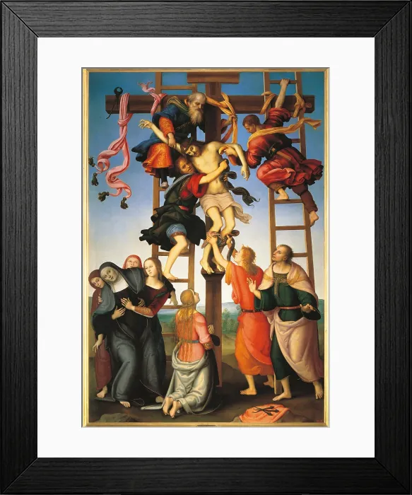 Framed Print : The Deposition from the Cross, by Filippino Lippi, Pietro Vannucci known as Perugino, 1500 - 1510, 16th Century, panel, cm 330 x 224 - Italy, Tuscany, Florence, Accademia Gallery Framed Print : The Deposition from the Cross, by Filippino Lippi, Pietro Vannucci known as Perugino, 1500 - 1510, 16th Century, panel, cm 330 x 224 - Italy, Tuscany, Florence, Accademia Gallery