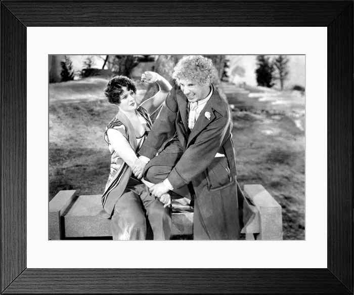 Framed Print : ANIMAL CRACKERS, from left, Margaret Irving, Harpo Marx, 1930