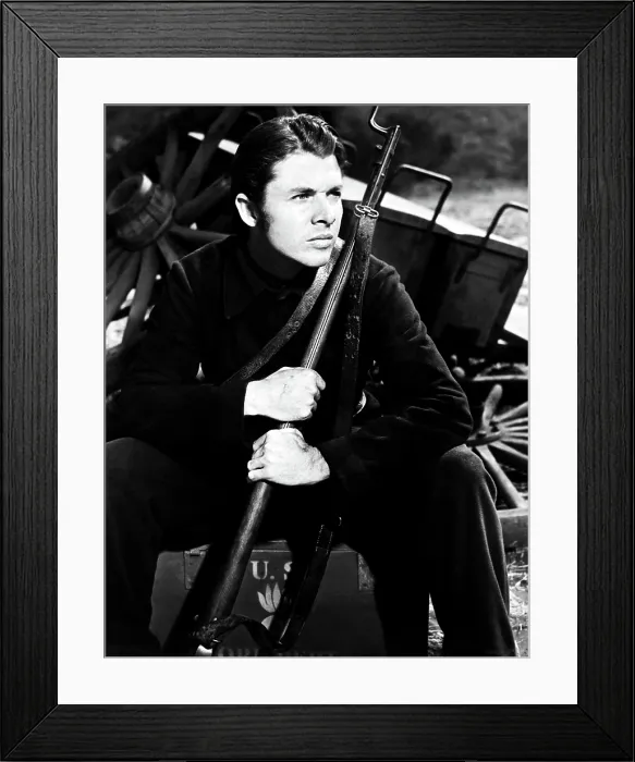 Framed Print : THE RED BADGE OF COURAGE, Audie Murphy, 1951