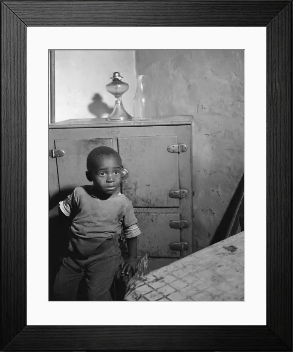 Framed Print : African American farmer Harry Handy and his daughter, in St. Mary's County, Maryland Framed Print : African American farmer Harry Handy and his daughter, in St. Mary's County, Maryland