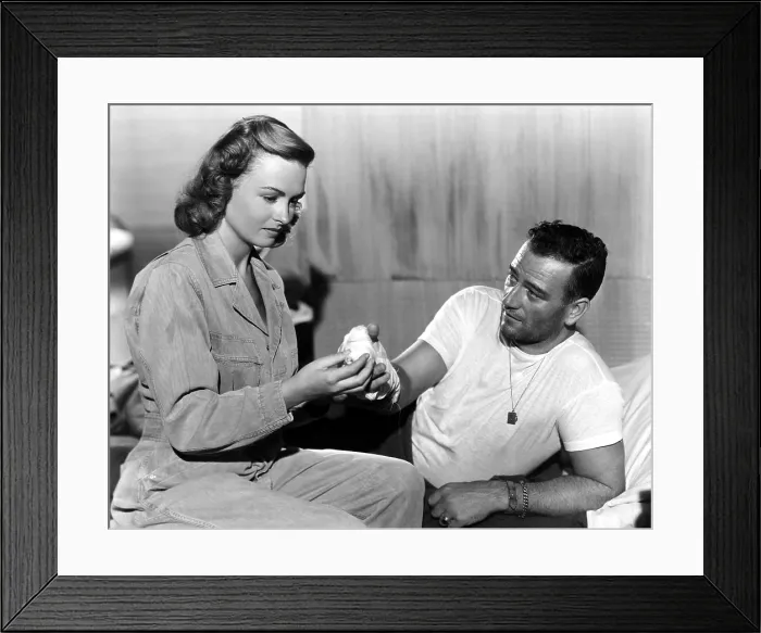 Framed Print : THEY WERE EXPENDABLE, Donna Reed, John Wayne, 1945