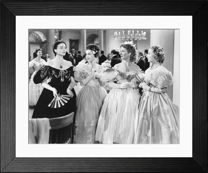 Framed Print : PRIDE AND PREJUDICE, from left, Frieda Inescourt, Maureen O'Sullivan, Greer Garson, Karen Morley, 1940 Framed Print : PRIDE AND PREJUDICE, from left, Frieda Inescourt, Maureen O'Sullivan, Greer Garson, Karen Morley, 1940