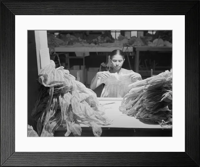 Framed Print : Young Puerto Rican women working in a clothing factory. San Juan, Puerto Rico. Jan 1942. - (BSLOC_2015_1_170) Framed Print : Young Puerto Rican women working in a clothing factory. San Juan, Puerto Rico. Jan 1942. - (BSLOC_2015_1_170)