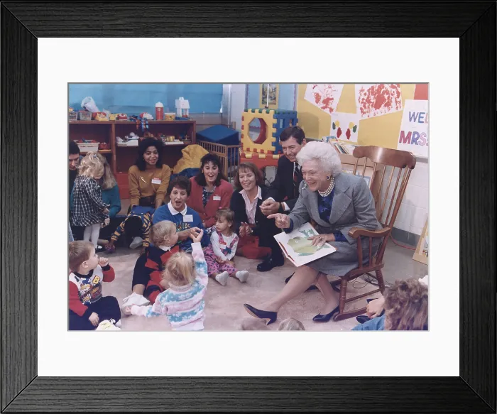 Framed Print : First Lady Barbara Bush