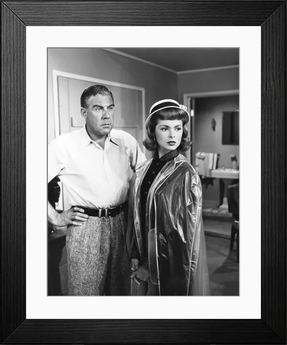 Framed Print : ANGELS IN THE OUTFIELD, from left: Paul Douglas, Janet Leigh, 1951 Framed Print : ANGELS IN THE OUTFIELD, from left: Paul Douglas, Janet Leigh, 1951