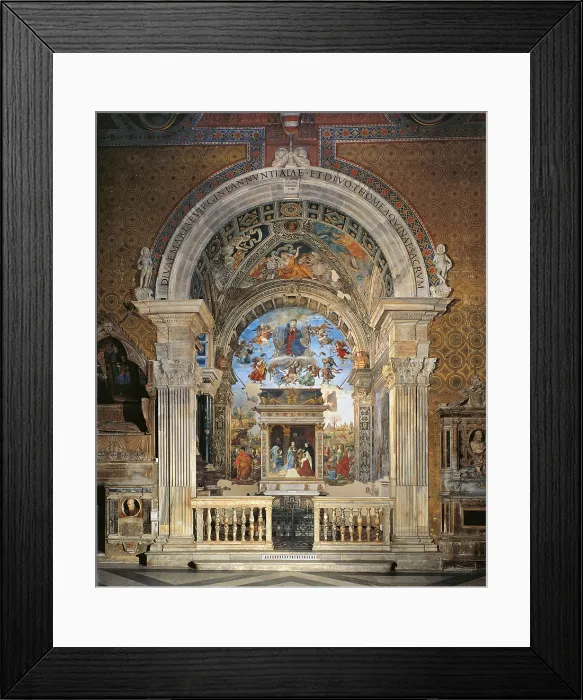 Framed Print : Rome, Basilica of Santa Maria Sopra Minerva decoration of the Carafa Chapel, by Filippino Lippi, 1488 - 1493, 15th Century, fresco, m 7, 116 x 11, 1 wall - Italy, Lazio, Rome Framed Print : Rome, Basilica of Santa Maria Sopra Minerva decoration of the Carafa Chapel, by Filippino Lippi, 1488 - 1493, 15th Century, fresco, m 7, 116 x 11, 1 wall - Italy, Lazio, Rome