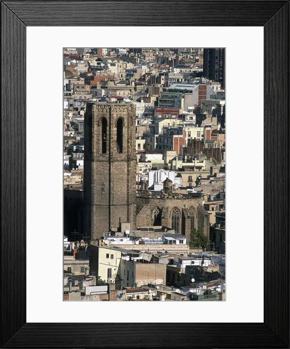 Framed Print : Church of Santa Maria del Pi. 1319-1453. SPAIN. Barcelona. Church of Santa Maria del Pi. Gothic art. Architecture Framed Print : Church of Santa Maria del Pi. 1319-1453. SPAIN. Barcelona. Church of Santa Maria del Pi. Gothic art. Architecture