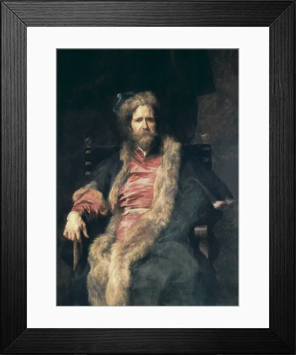 Framed Print : VAN DYCK, Sir Anthony (1599-1641). Martin Ryckaert. 1630. Baroque art. ; Flemish art. Oil on canvas. SPAIN. Madrid. Prado Museum