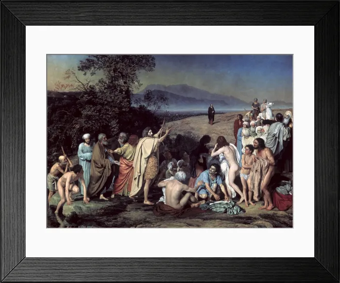 Framed Print : IVANOV, Alexander Andreevitch (1806-1858). Christ appearing to the people. 1837-1857. Oil on canvas. RUSSIA. Moscow. Tretyakov Gallery