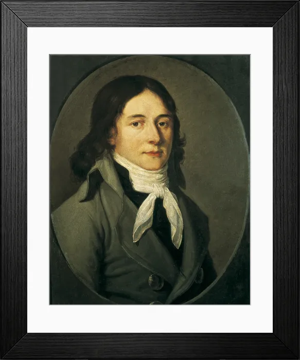 Framed Print : DESMOULINS, Camille (1760-1794). French revolutionary politician and journalist. French School (18th c.). Oil on canvas. FRANCE. Paris. Musee Carnavalet (Carnavalet Museum)