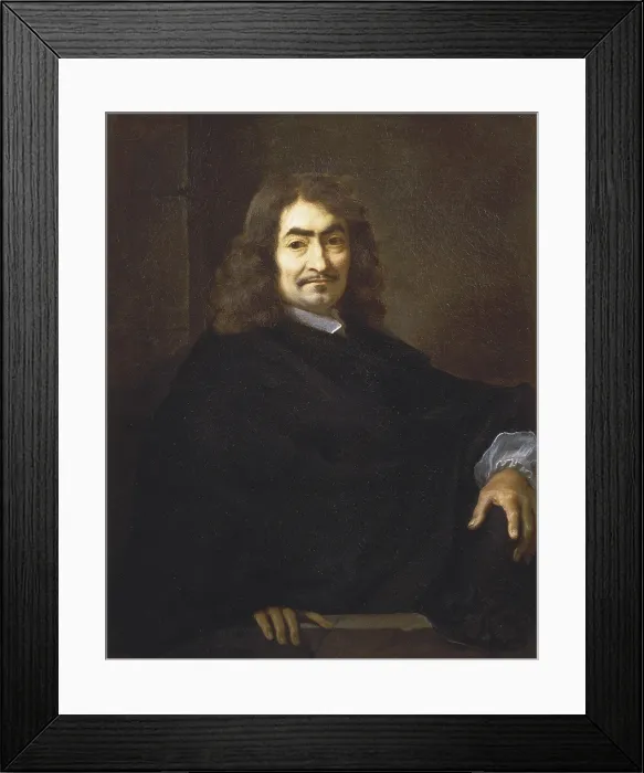 Framed Print : BOURDON, Sebastien (1616-1671). Portrait, presumed to be Rene Descartes. 1629-1649. Baroque art. Oil on canvas. FRANCE. Paris. Louvre Museum Framed Print : BOURDON, Sebastien (1616-1671). Portrait, presumed to be Rene Descartes. 1629-1649. Baroque art. Oil on canvas. FRANCE. Paris. Louvre Museum