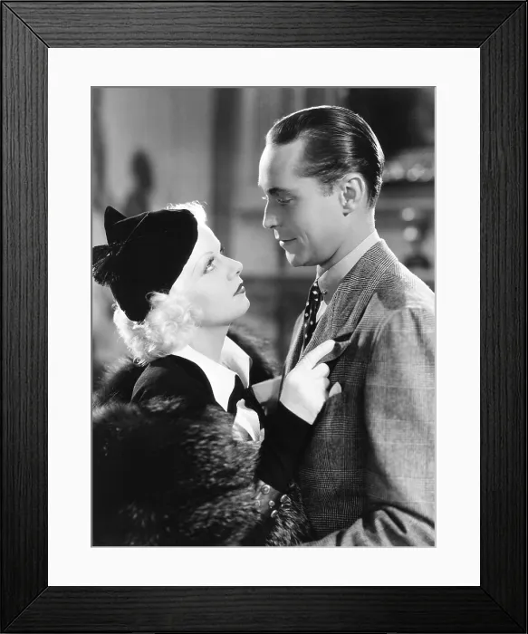 Framed Print : RECKLESS, from left: Jean Harlow, Franchot Tone, 1935 Framed Print : RECKLESS, from left: Jean Harlow, Franchot Tone, 1935