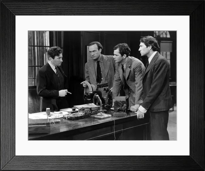 Framed Print : THEY WON'T FORGET, Claude Rains, Elliott Sullivan, Wilmer Hines, Trevor Bardette, 1937 Framed Print : THEY WON'T FORGET, Claude Rains, Elliott Sullivan, Wilmer Hines, Trevor Bardette, 1937