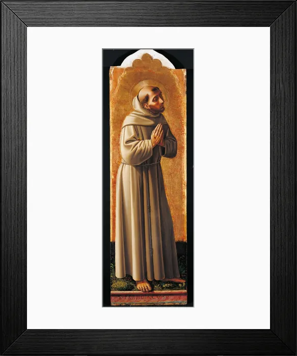 Framed Print : Cagli Polyptych, by Niccol di Liberatore (Niccol da Foligno) known as lAlunno, 1465, 15th Century, tempera on poplar panel, - Italy, Lombardy, Milan, Brera Art Gallery. Detail Framed Print : Cagli Polyptych, by Niccol di Liberatore (Niccol da Foligno) known as lAlunno, 1465, 15th Century, tempera on poplar panel, - Italy, Lombardy, Milan, Brera Art Gallery. Detail